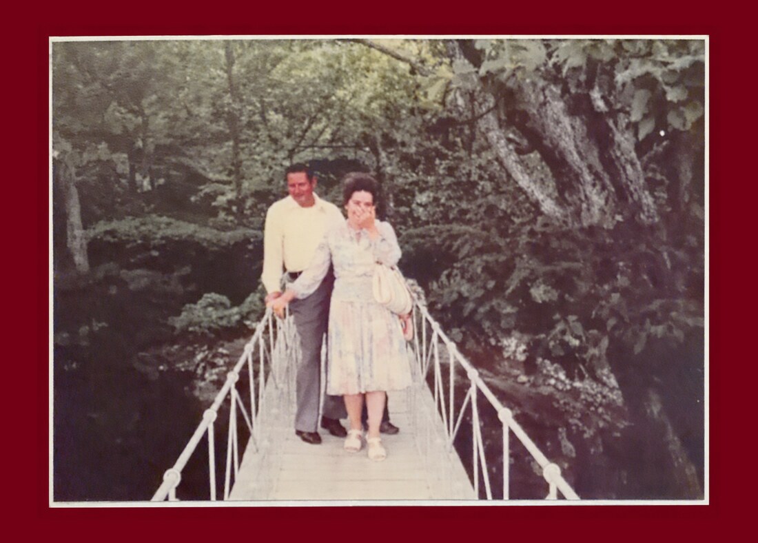 Granny and Papa during a family trip to the Smoky Mountains